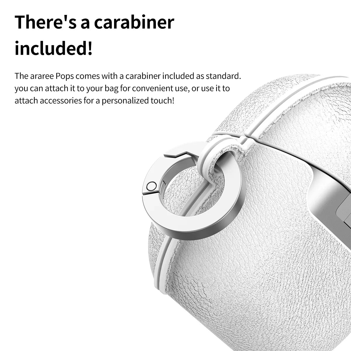 Araree Samsung Buds 3 & Buds 3 Pro Pop Series Case - White - Tashqila Araree Samsung Buds 3 & Buds 3 Pro Pop Series Case - White - Tashqila